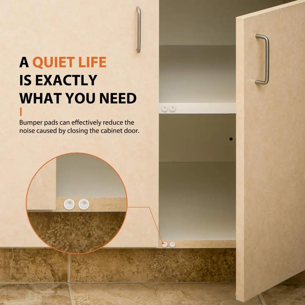Звукопоглощающие бамперы для дверей шкафа прозрачные мягкие закрытые