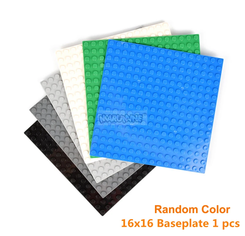 16x16 Baseplate 1pcs MARUMINE 90 шт Строительные кирпичи наборы деревьев для DIY просветить блоки природных& Описание 165 мм городской парк здание совместимы подарок для детей - Цвет: 16x16 Baseplate 1pcs