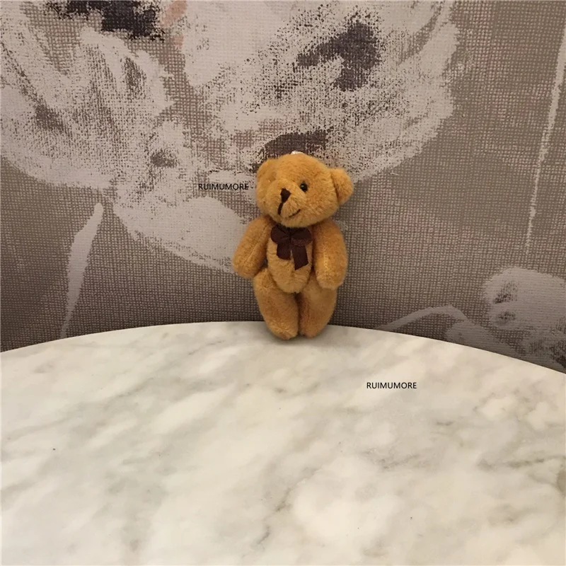 10 шт./лот мини 8 см медведь кукла Свадебный подарок и букет Декор игрушка | Игрушки