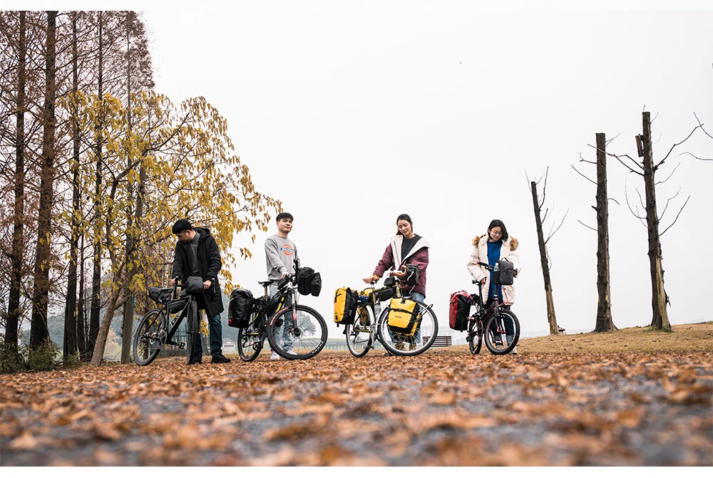 Rhinowalk 20L водонепроницаемый портативный седло Pannier задний мешок для велосипеда стойка для заднего сиденья багажник сумка для велоспорта MTB сумка Аксессуары для велосипеда