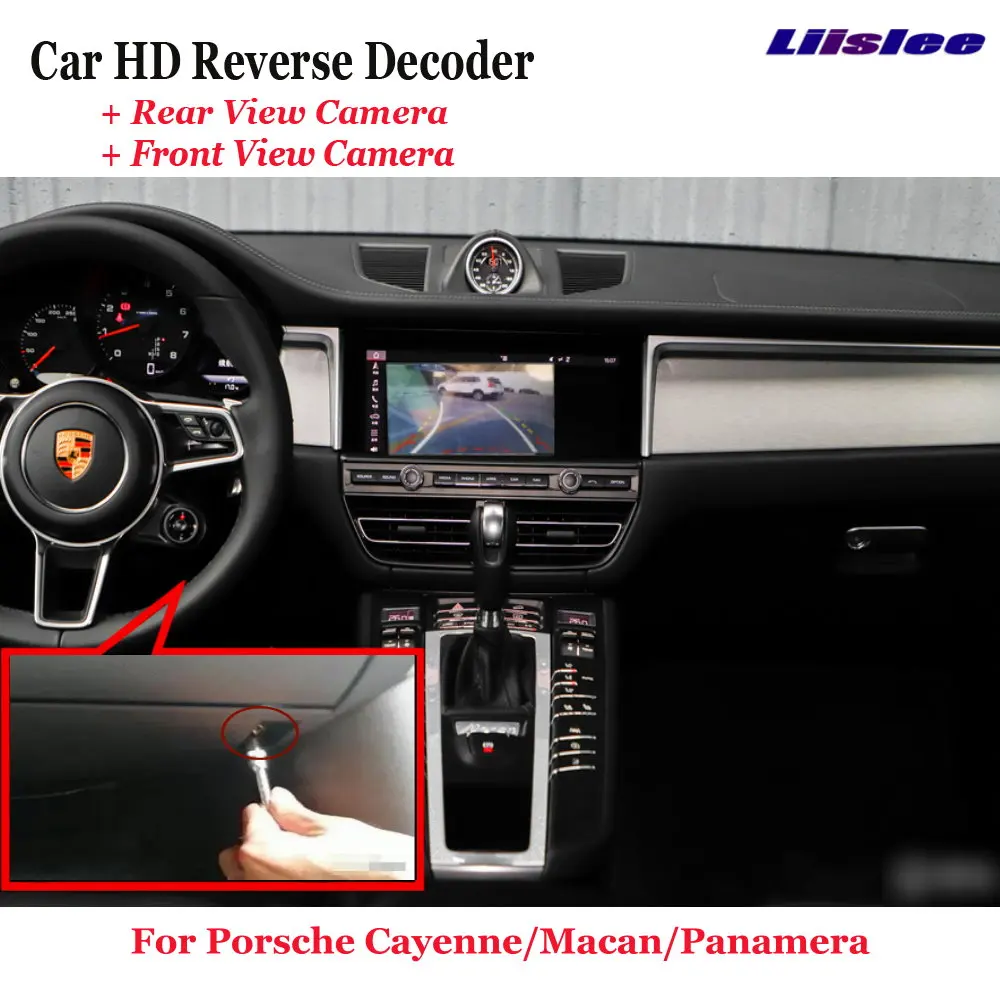 

For Porsche Cayenne/Macan/Panamera 2015-2022 Car DVR Rearview Front Camera Reverse Image Decoder Original Screen Upgrade