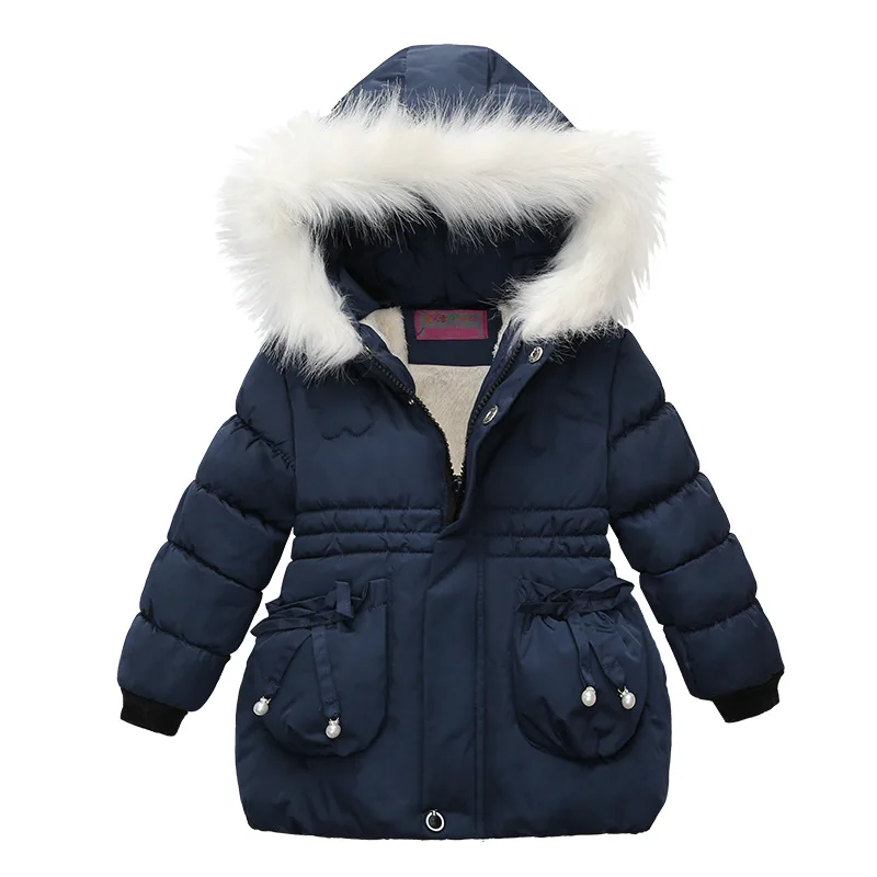 2020 Winter Girls Jackets Baby Girl Hooded Outerwear Autumn Children Clothing Warm Jacket Kids Coats Clothes | Детская одежда и
