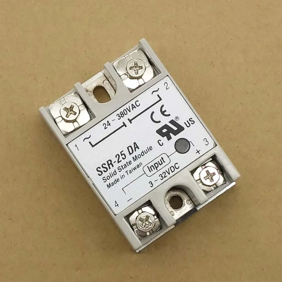 Твердотельное реле SSR-25DA 25A 5-24VDC TO 24-380V AC SSR 25DA 6-20mA | Электроника