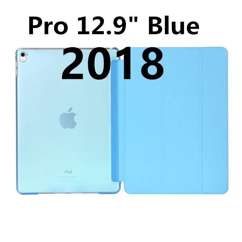 2018 12 inch Blue Роскошный тонкий магнитный Смарт Флип-Стенд PU кожаный чехол для Apple iPad Pro 12,9 дюймов I Pad Pro 12,9 дюймов Чехлы для планшетов - Цвет: 2018 12 inch Blue