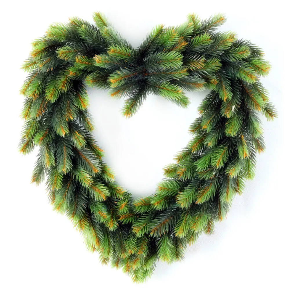 Искусственные цветы венок с растениями Настенный декор Круглый сердцем