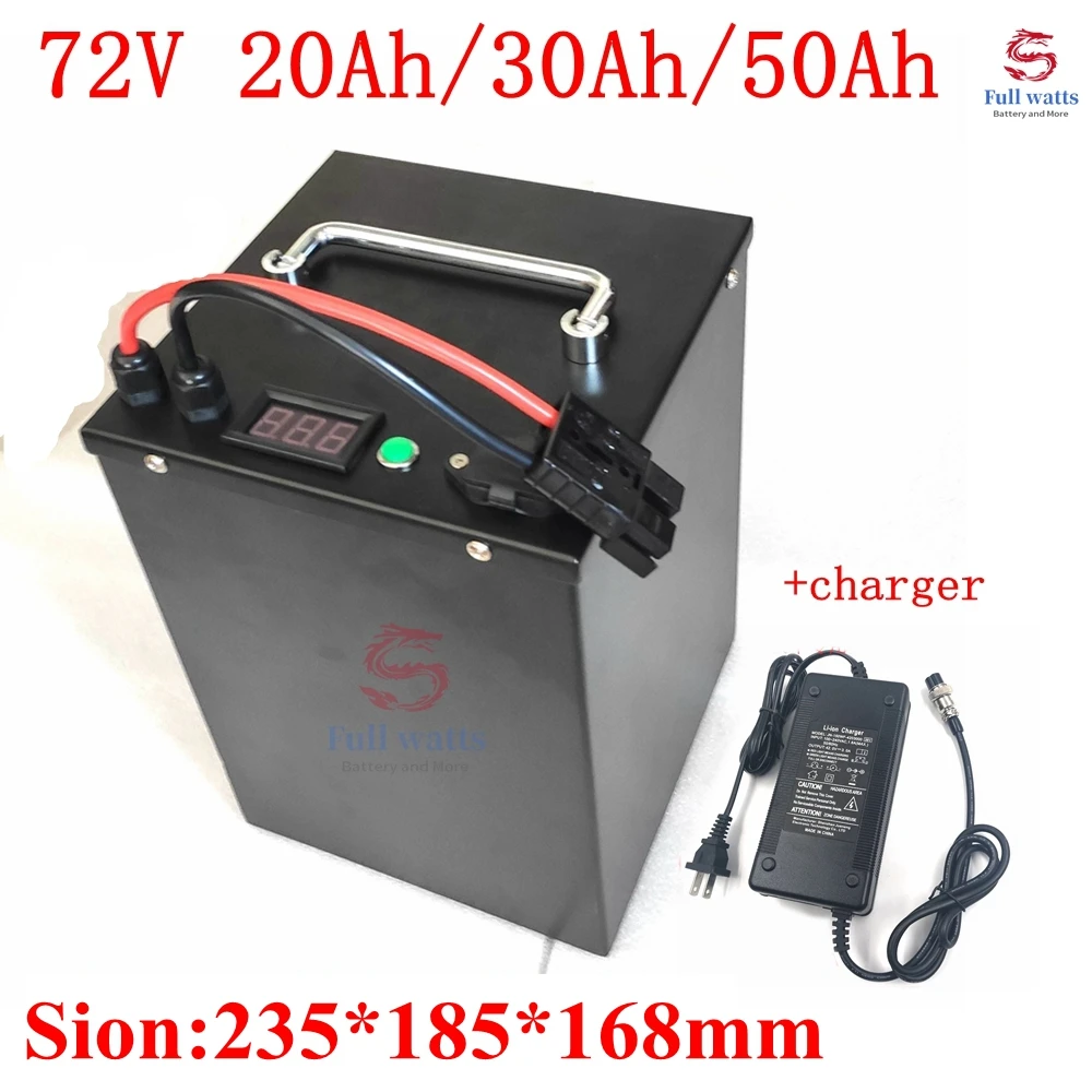 Electric Motorcycle Battery Pack 72V 20Ah Lithium with BMS for motorcycle scooter + 84V 5A charger | Электроника