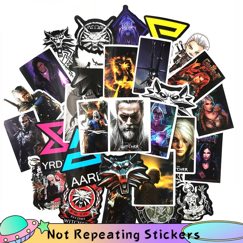 10/50 шт./компл. американские фэнтези Мультяшные водонепроницаемые наклейки из ПВХ