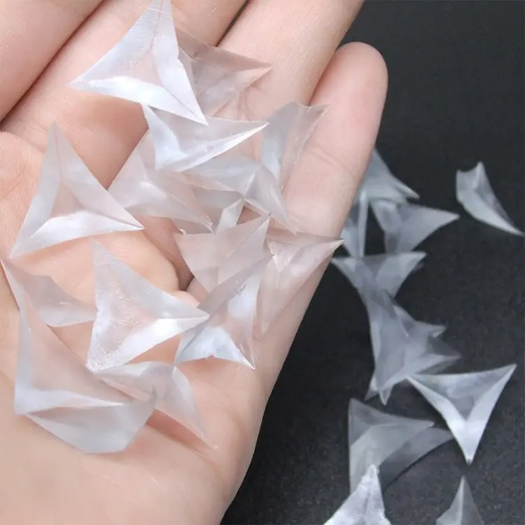 

100Pcs Clear Mini Triangle Cushion Silicone Pad Prevent Dust Accumulation For Cabinet Corner Easy Clean Wipe Off