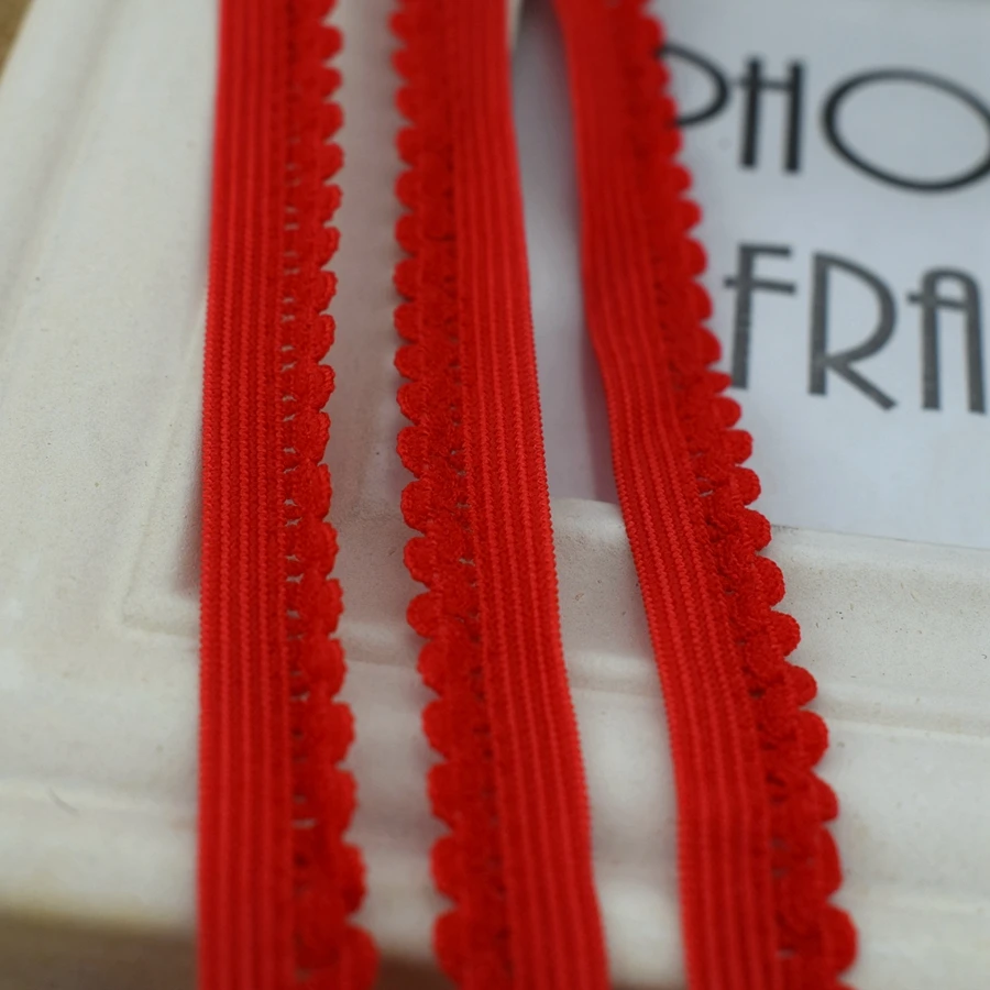 Горячая Распродажа Красные эластичные ленты 8 ярдов Эластичная кружевная