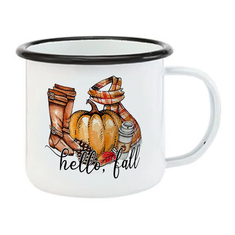 Нержавеющая сталь кемпинг ведьма кофейная чашка Тыква День рождения Рождество