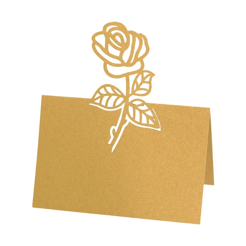 Полые розы цветы номер стола 100 свадебное украшение карточка с именем и местом шт.