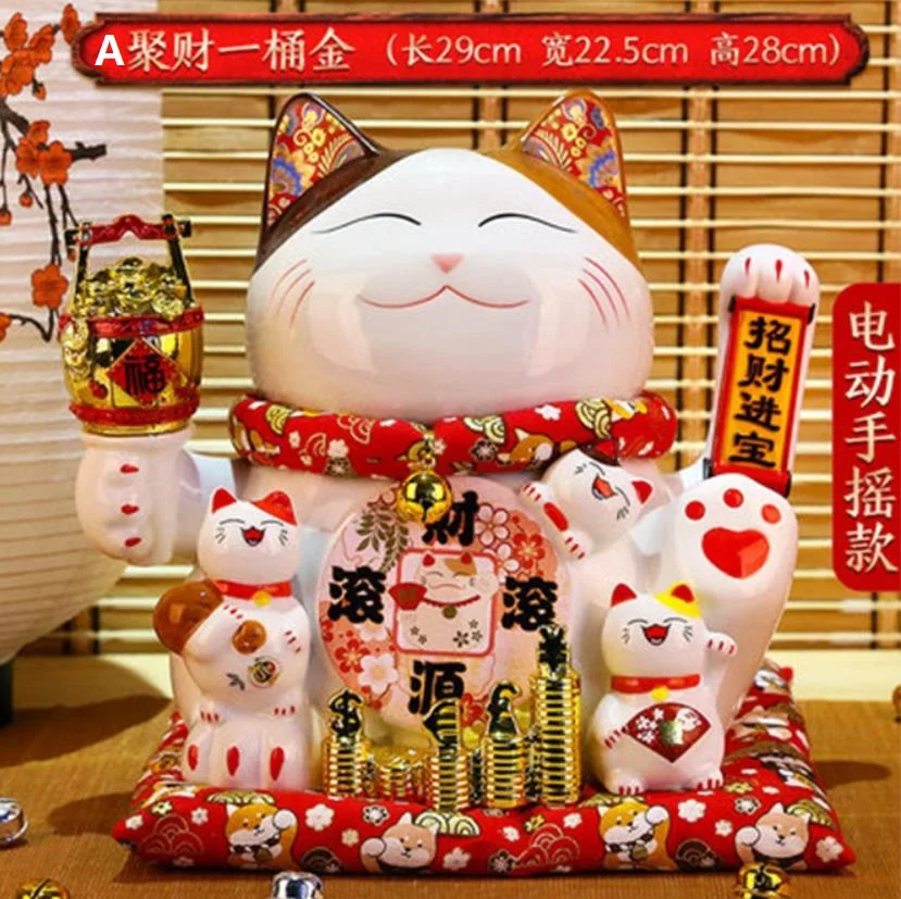 Керамика Lucky Cat манэки нэко \ украшения большой открытие магазина творческий