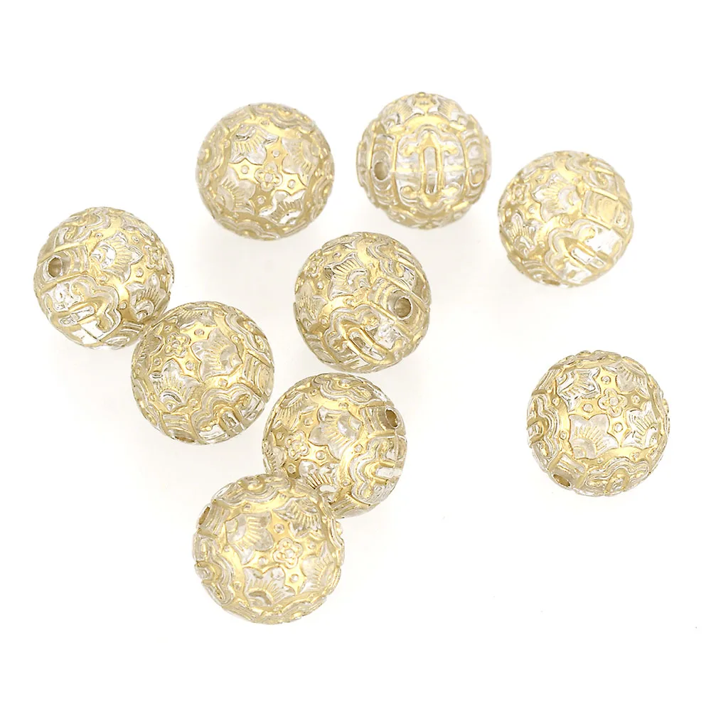 Новое поступление 30 шт. 14 мм рифленые гофрированные антикварные дизайнерские