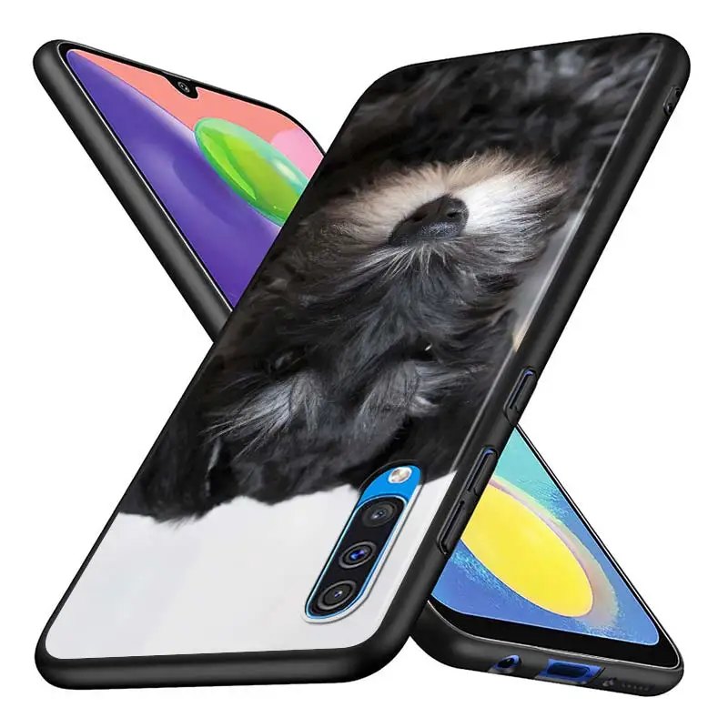 

Lovely Schnauzer Dogs for Samsung Note 20 Ultra Plus A71 A51 5G A21S A41 A31 A10 M60S M40 M30 M20 M10S Black Phone Case