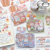 minkys 27pcspack waterproof pet kawaii rabbit diy scrapbooking sticker diary journal animal stickers school stationery