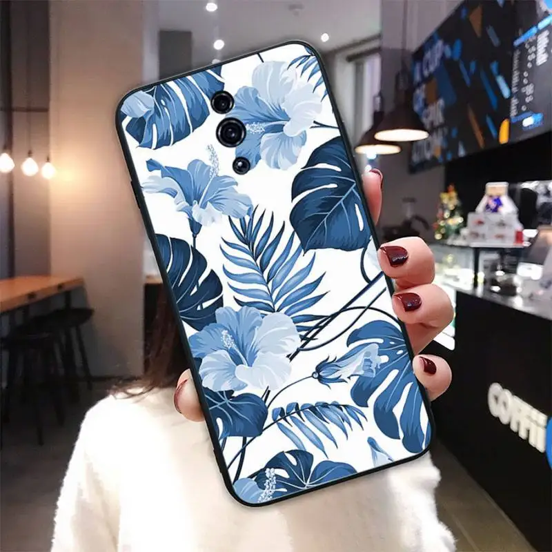 

Retro Colorful Flower Black Silicone Cover Case For OPPO A5 A9 2020 A7X Reno 2 Ace 3 Pro Realme 3 5 PRO Funda