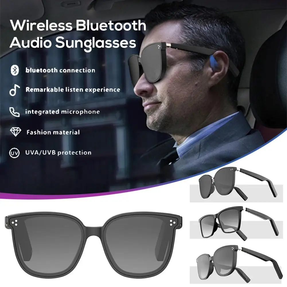 저렴한 뼈 전도 블루투스 5.0 스마트 스포츠 선글라스 헤드폰 안경 IP67 방수 무선 헤드셋 이어폰 태양 유리