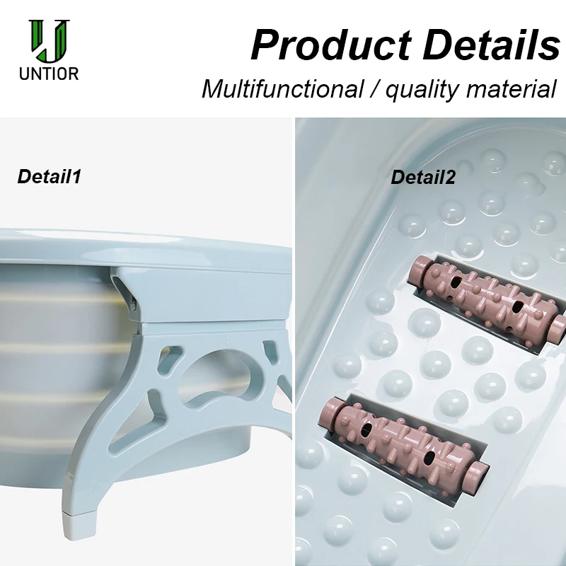 Складная Ванна для ног простое пенящееся массажное ведро пластиковая большая