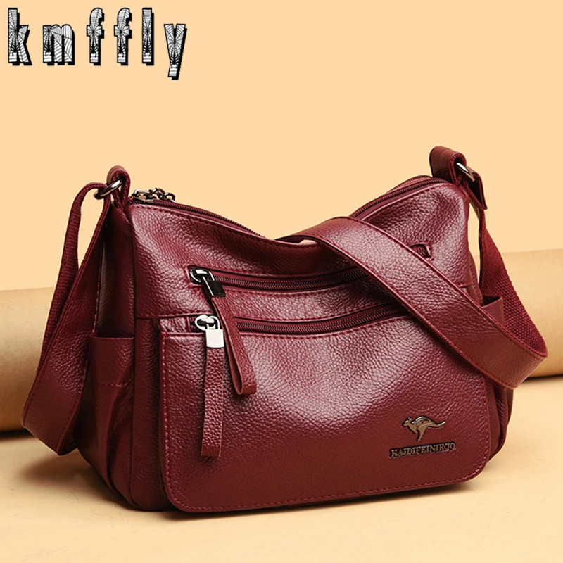 

Luxury sheepskin Handbags Women Bags Designer Soft Leather Bags For Women Crossbody Messenger Bag Ladies Vintage Shoulder Bag