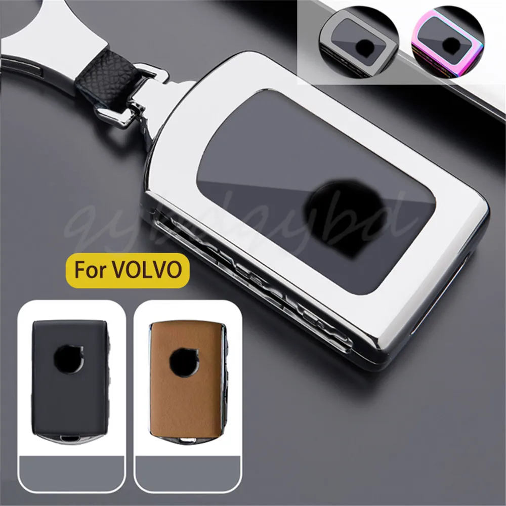 

Metal+TPU Car Remote Start Key Fob Cover Case Protector Shell Skin For VOLVO S60 S90 XC60 XC90 V90 XC40 Accessories Styling