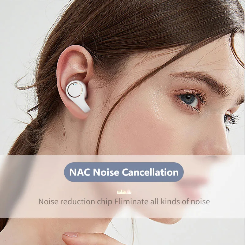 

TWS Bluetooth V5.0 Sports Waterproof Earbuds with Mic for IOS Android
