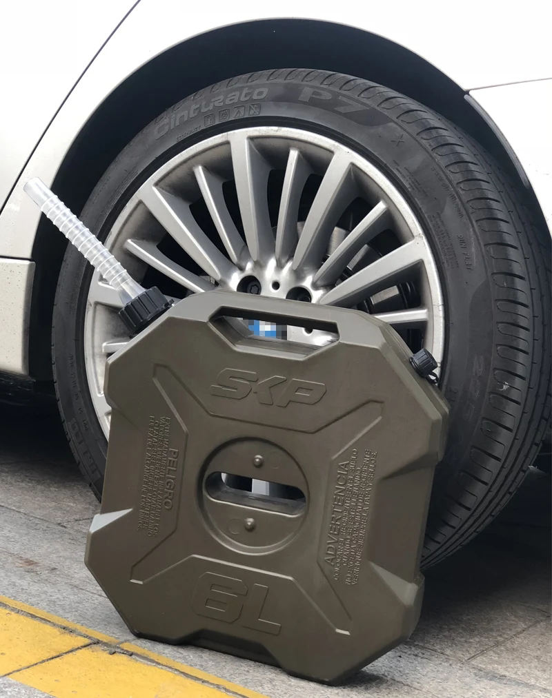 6L литровый армейский зеленый квадроцикл UTV мотоцикл запасной канистра газовый топливный бак пластиковый бензиновый автомобильный контейнер бензиновый бак канистра