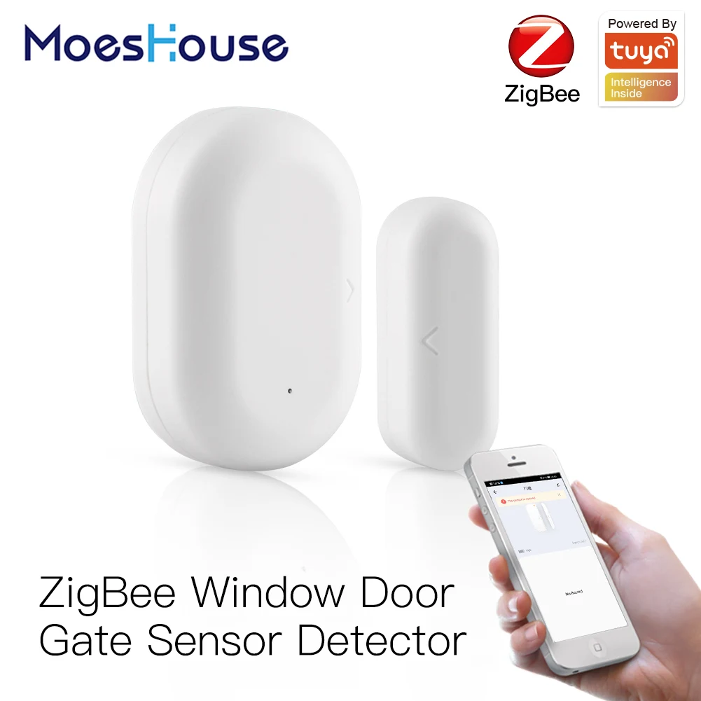 Tuya ZigBee умный дверной датчик для ворот детектор умная домашняя система охранной