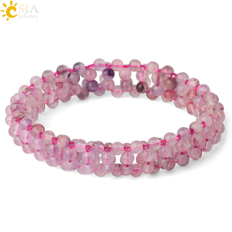 Браслет из натурального камня CSJA энергетический рейки чакры баланс исцеление 4