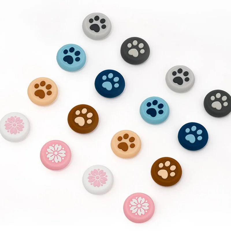 

New Cat Paw Sakura Thumb Stick Grip Cap Joystick Cover For Sony Playstation Dualshock 4/3 PS4/PS3/Xbox 360/Switch Pro Controller