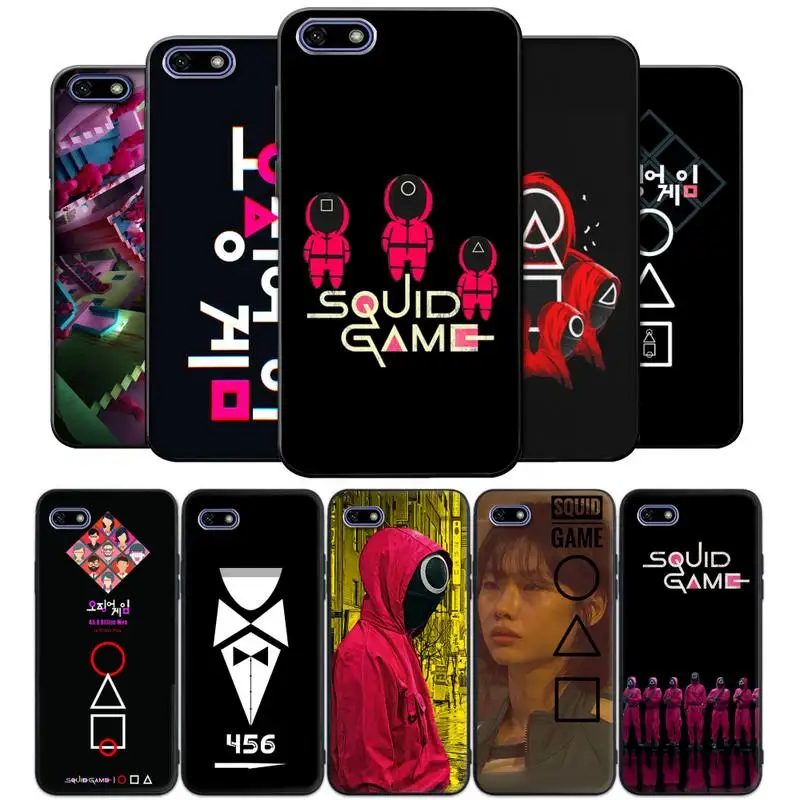 

Squid Game Phone Case for Galaxy J2pro J4 J5 J6 J7 plus J5 prime J72016 2018 M10 M20 M30 funda Cover