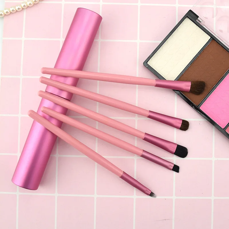 5 шт. портативные мини кисти для макияжа глаз набор размазывающиеся Тени Карандаш