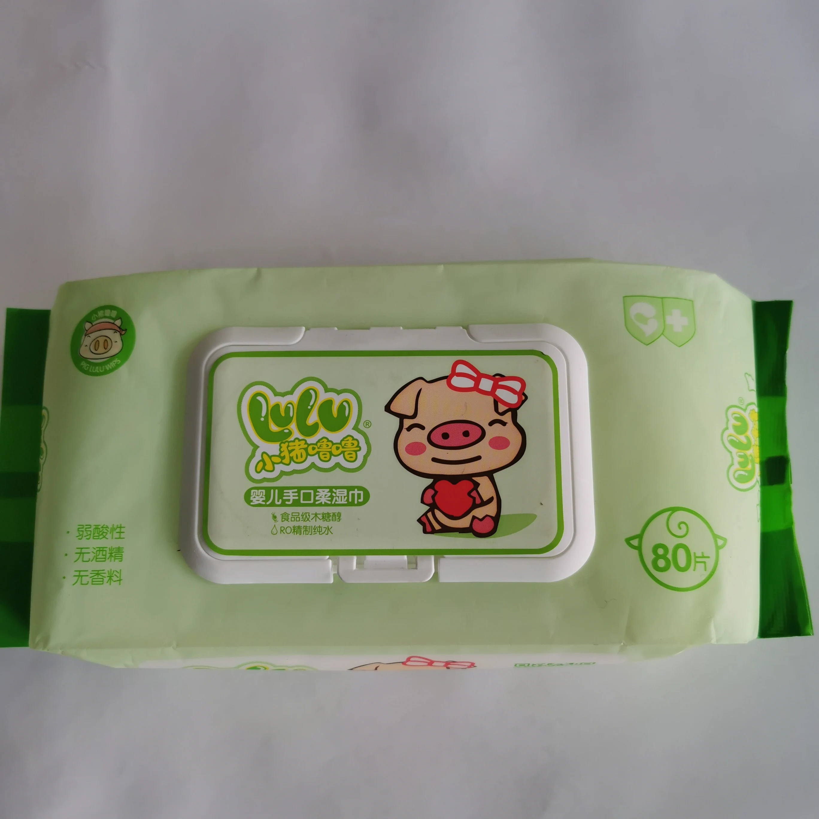 

Custom Organic Biodegradable Lovely package Hand Baby Wipes