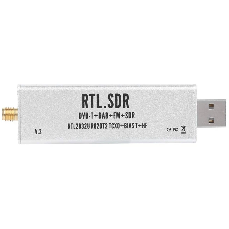 

Full Band Receiver, SDR Radio Communication System 0.1Mhz‑1.7Ghz For XP / Win10 / An-Droi