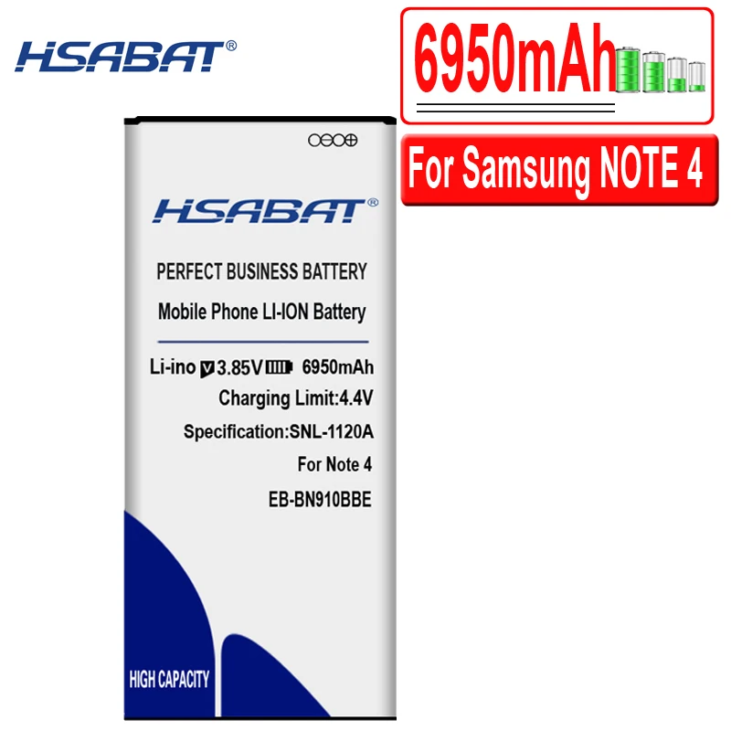 HSABAT B800BC EB-BN910BBE EB-BN920ABE EB-BN950ABE EB-BN915BBC Батарея для samsung Galaxy Note 3 4 5 8 для Note edge