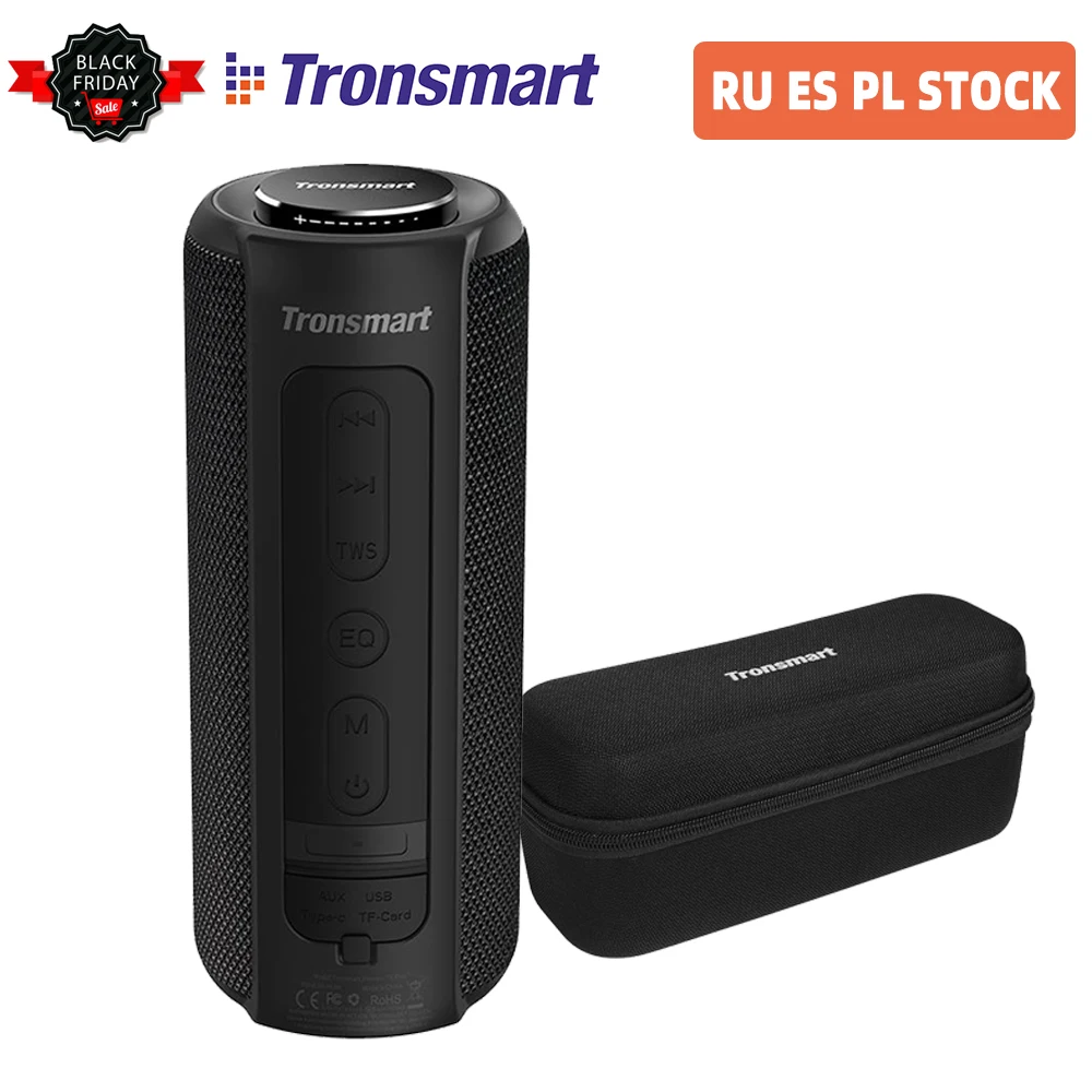 [] Tronsmart Element T6 Plus TWS портативный Bluetooth динамик TF/SD карта 40 Вт 15 часов открытый портативный мини-динамик