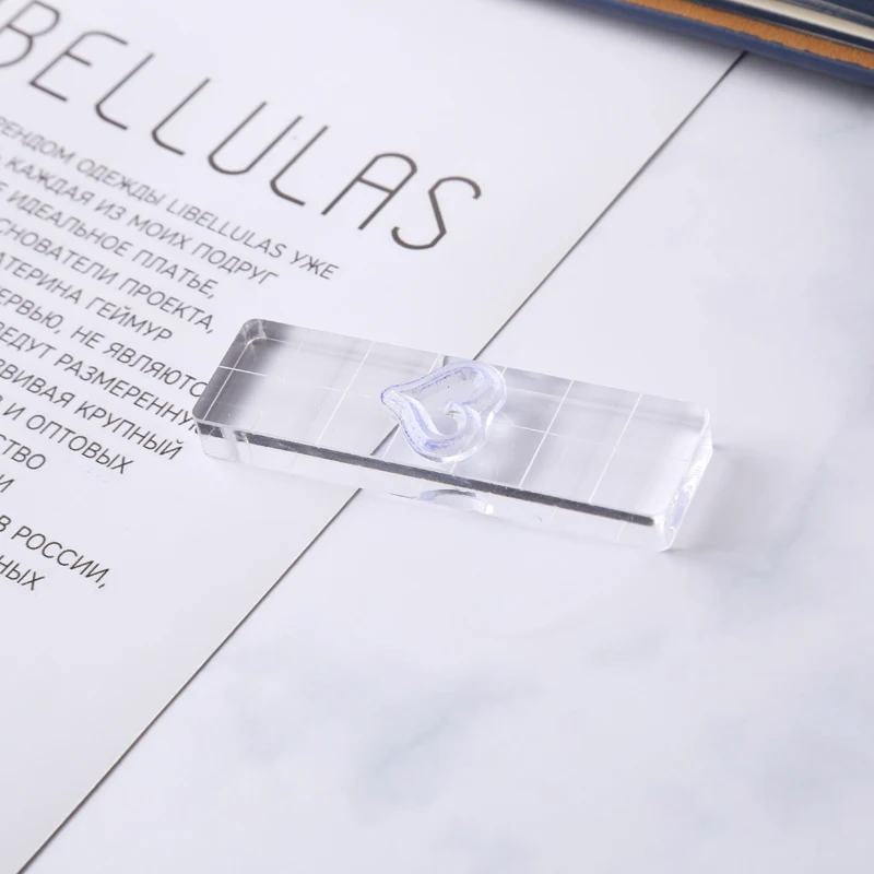 Акриловый блок 4 размера для прозрачного штампа клеющиеся резиновые штампы
