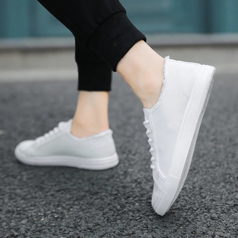 

QWEDF Classic Style Men Casual Shoes 2019 Canvas Shoes Men Breathable Comfortable Canvas Men Shoes Walking Men Shoes AH-16