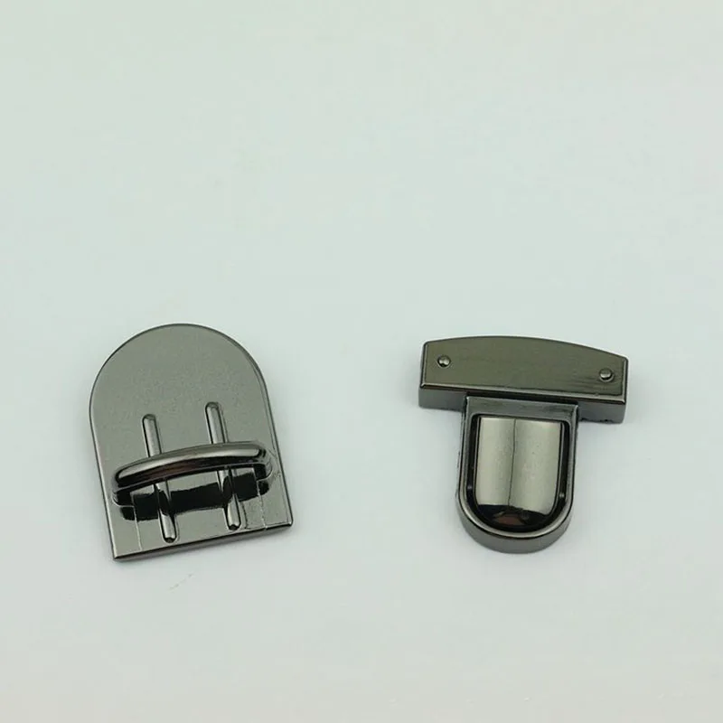 10Pcs 41x29mm Round Head Mortise Lock Clasp Bags Duck Tongue Buckle Luggage Hardware Screw Clip DIY Handbag Leather Accessories