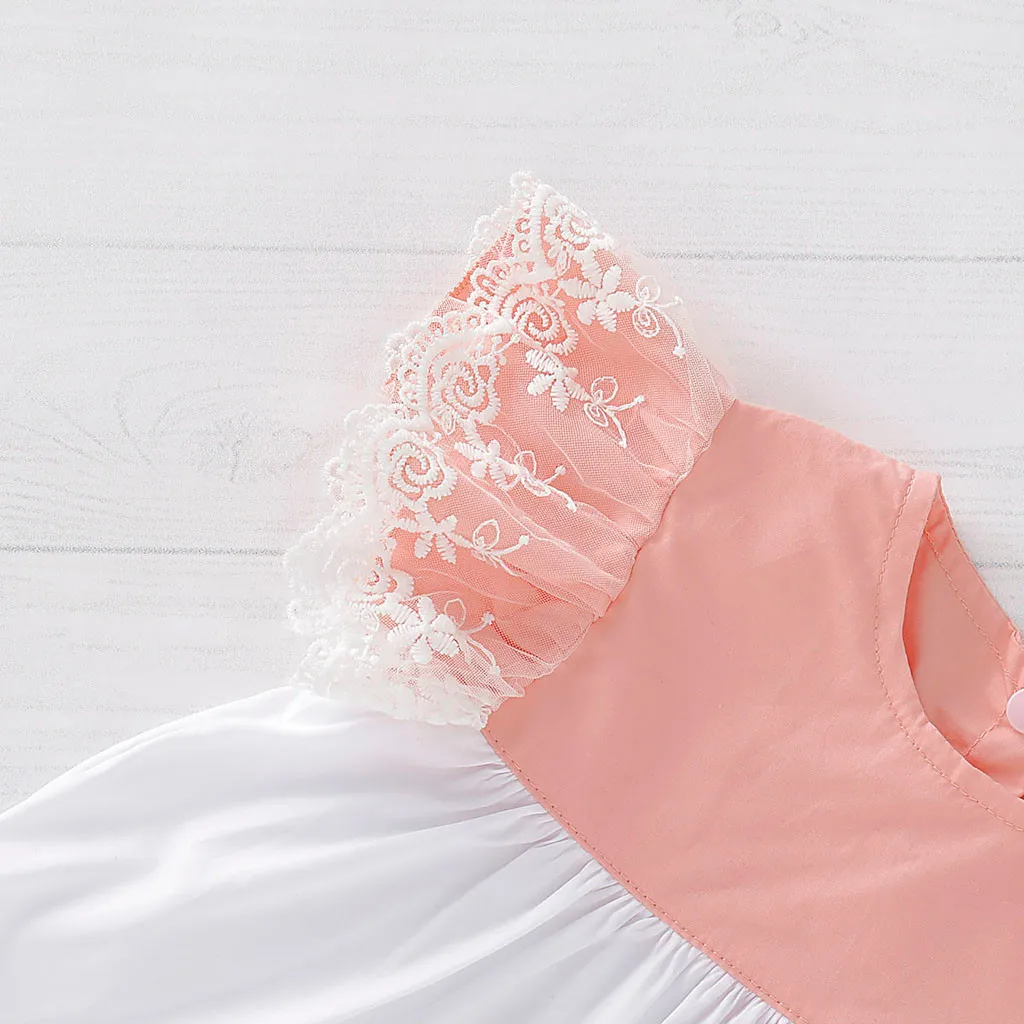 

Summer Baby Clothing For Girls Sets Cute Baby Girl Clothes Outfits Solid Lace Top Bow PP Shorts Kids Girl Clothes For Newborns