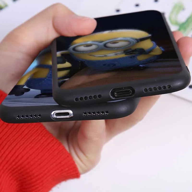 Чехол с миньонами для iPhone 7 11 pro max XR X 6S 8 XS MAX 6 plus SE 5S Прозрачный мягкий силиконовый