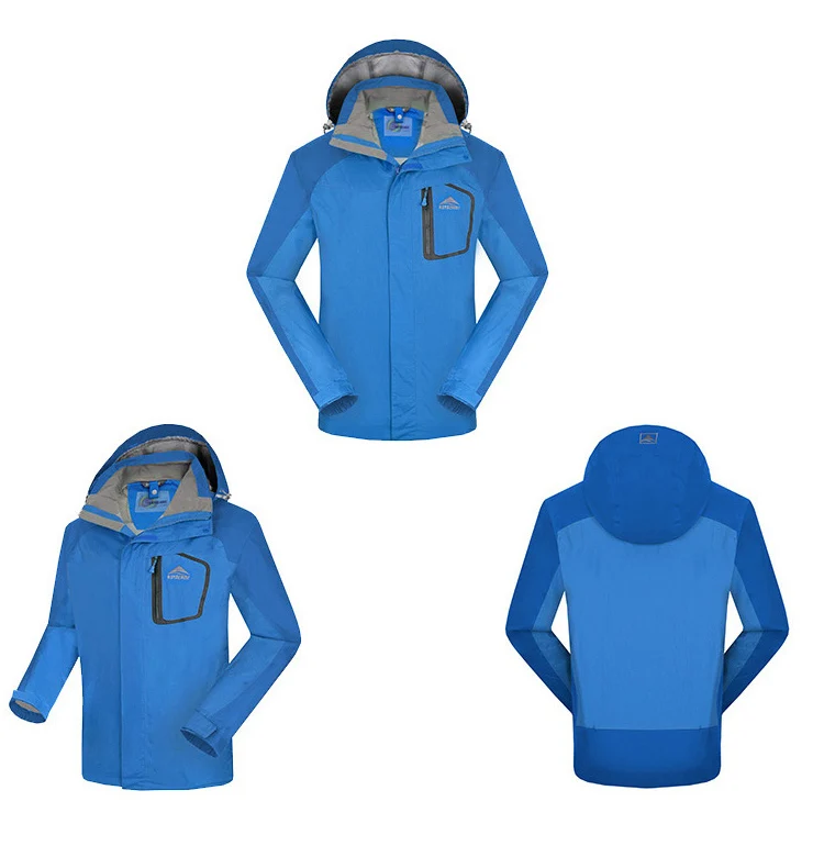 ROYALWAY New arrival Mens Hiking Windbreaker Camping Trekking Climbing Fishing Male Jackets Waterproof Coats RFOM1046E