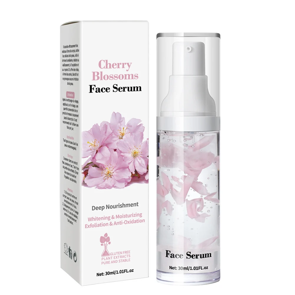 

Cherry Blossom Face Serum Pore Shrinking Serum Essence Pores Treatment Relieve Dryness Firming Repairing Smooth Skin Care