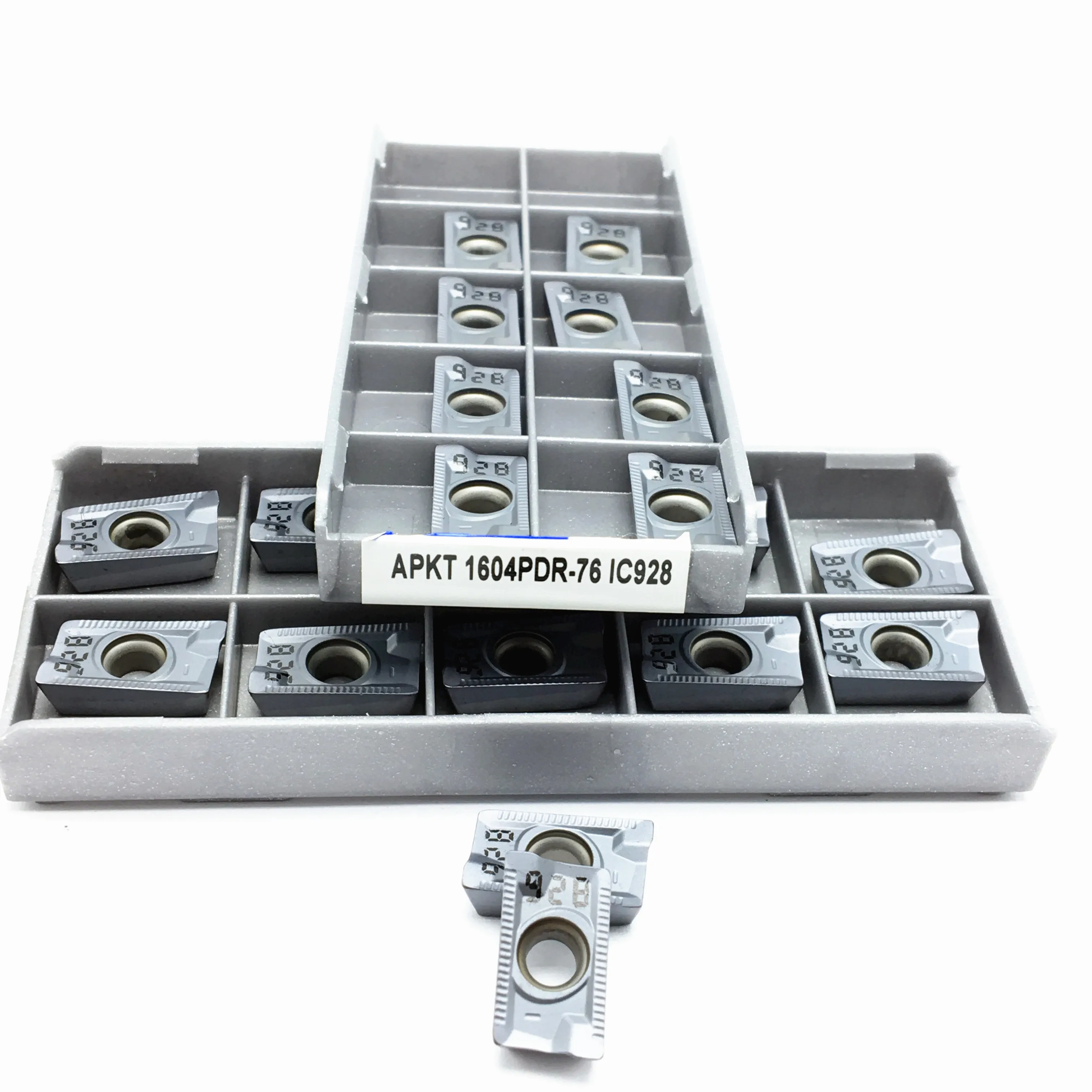 10 шт ISCAR APKT1604 гидрированных 76 IC928 Высокое качество точение APKT 1604 лезвие из карбида токарный инструмент проворачивания