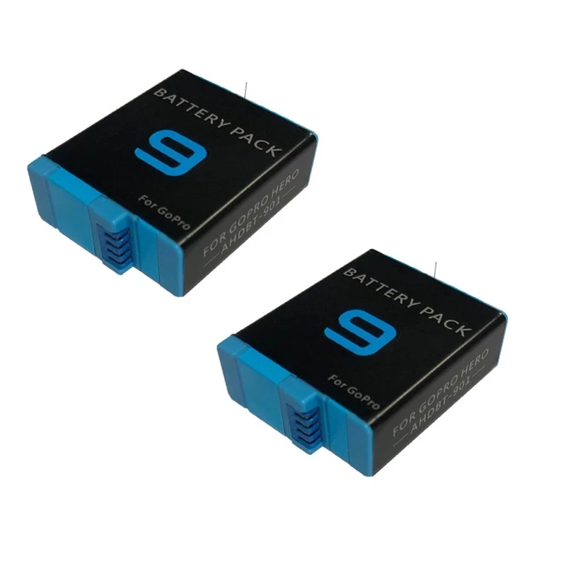 

For GoPro Hero 9 Battery Charger 1750mAh Li-ion Batteries For Go Pro Hero 9 AHDBT-901 Li-ion Batterie