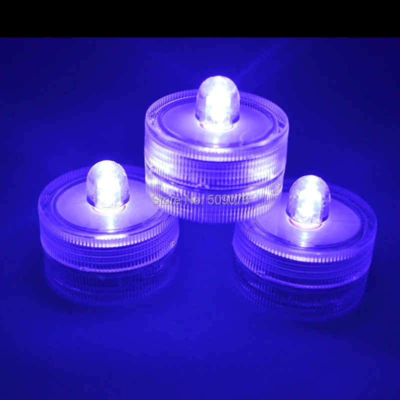 24 шт./лот беспламенная свеча светодиодная чайная водонепроницаемая свадебная