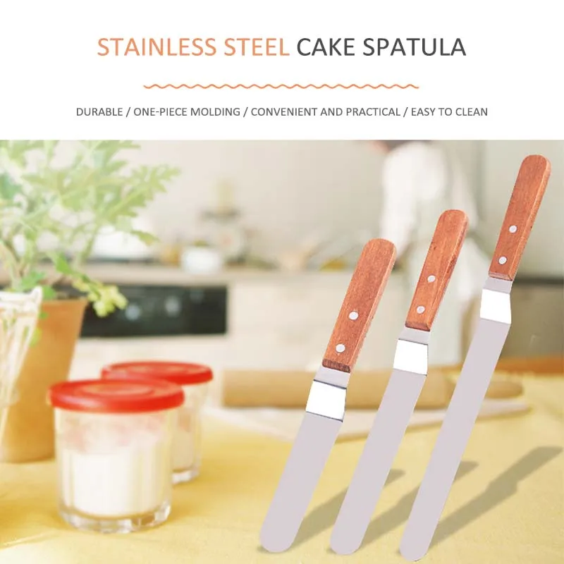 

Cake Decorating Tools Stainless Steel Baking & Pastry Tools Portable Cream Spatula Cake Butter Accessories Kitchen Gadgets