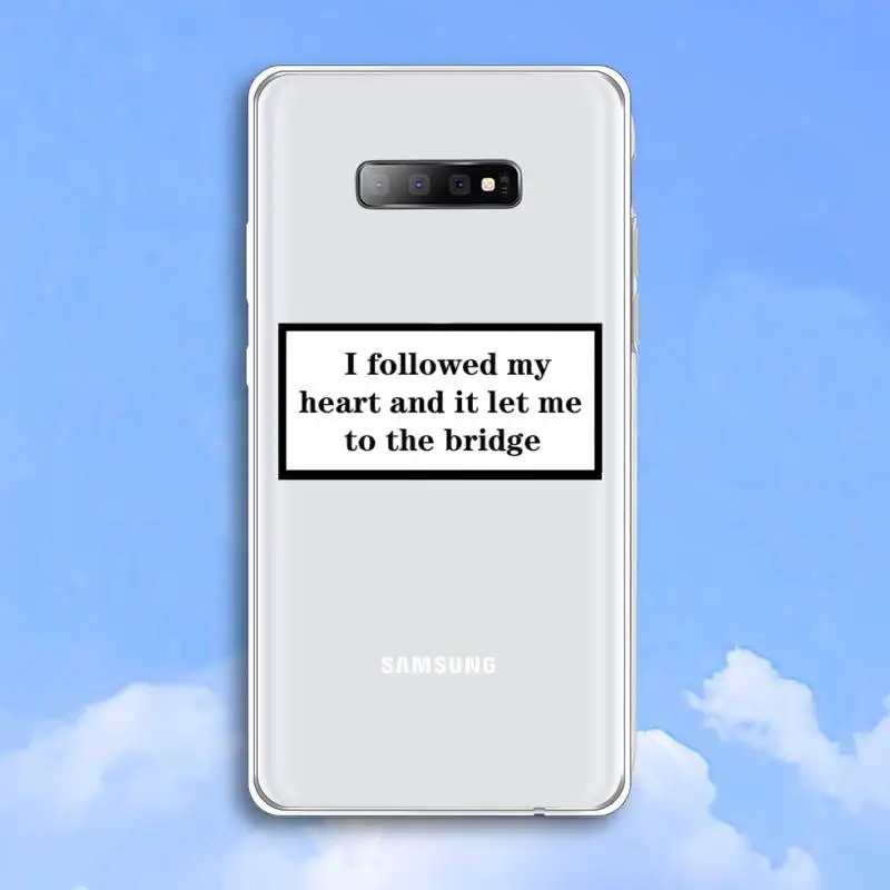 

sorry if i look interested Quotes letter Text Phone Case Transparent For Samsung Galaxy A 71 21s S note 8 9 10 plus 20 ultra