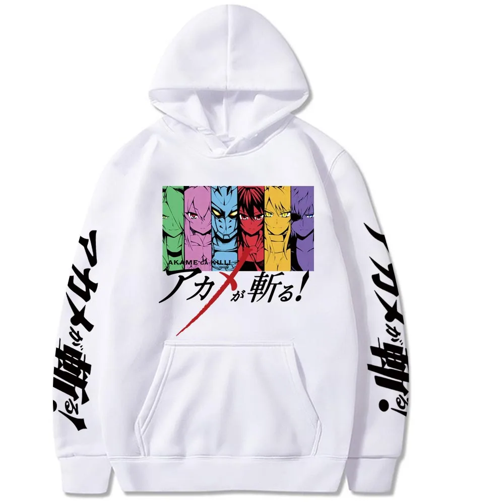 

Akame Ga Kill Hoodie Men Anime Printed Loose Casual Harajuku Style Pullover