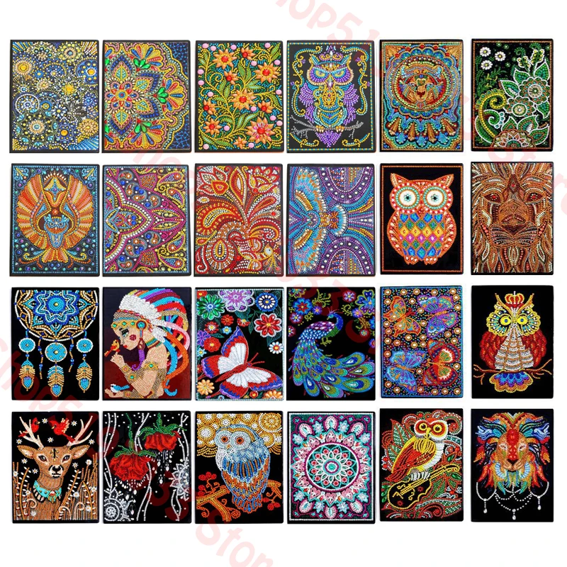 50 страниц алмазная живопись блокнот сделай сам мультяшная сова специальная