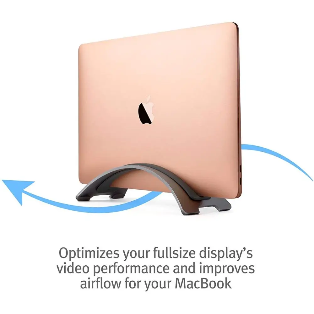 Вертикальная алюминиевая противоскользящая подставка для ноутбука Apple MacBook Pro Air